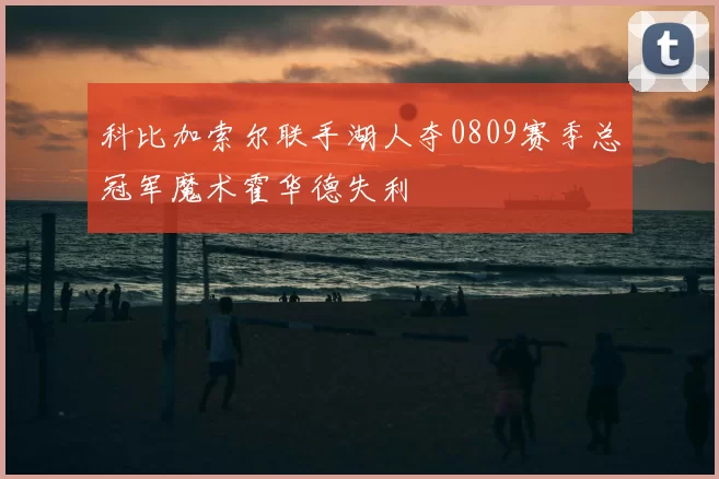 科比加索尔联手湖人夺0809赛季总冠军魔术霍华德失利